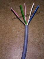 KABEL (PRZEWD) - 5 x 0,5 mm2 FLYYW SZARY (5 yowy)